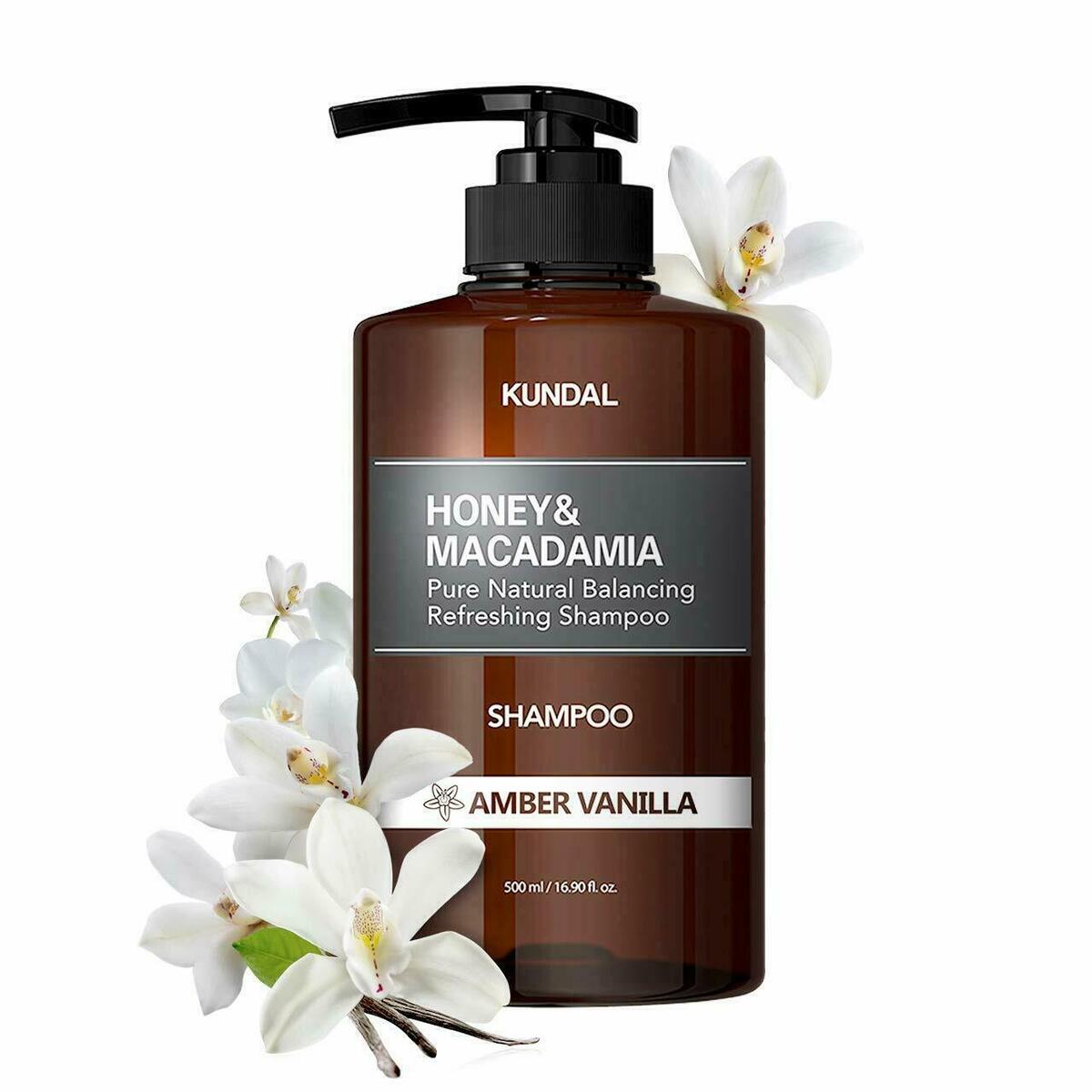 KUNDAL Honey & Macadamia Pure Natural Balancig Rereshing Shampoo - Amber Vanilla