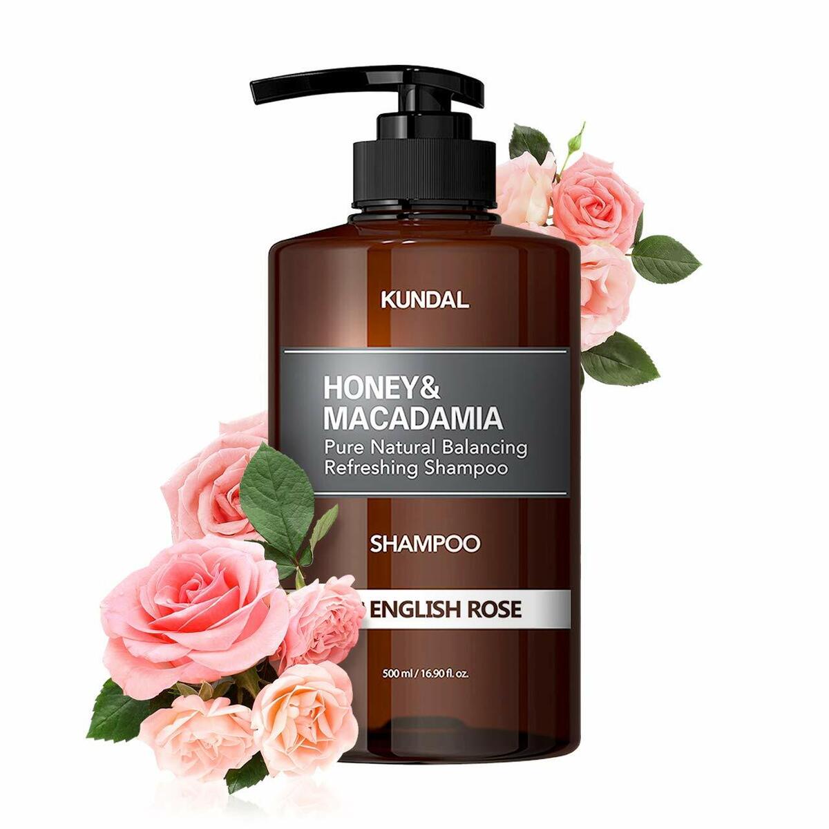 KUNDAL Honey & Macadamia Pure Natural Balancig Rereshing Shampoo - English Rose