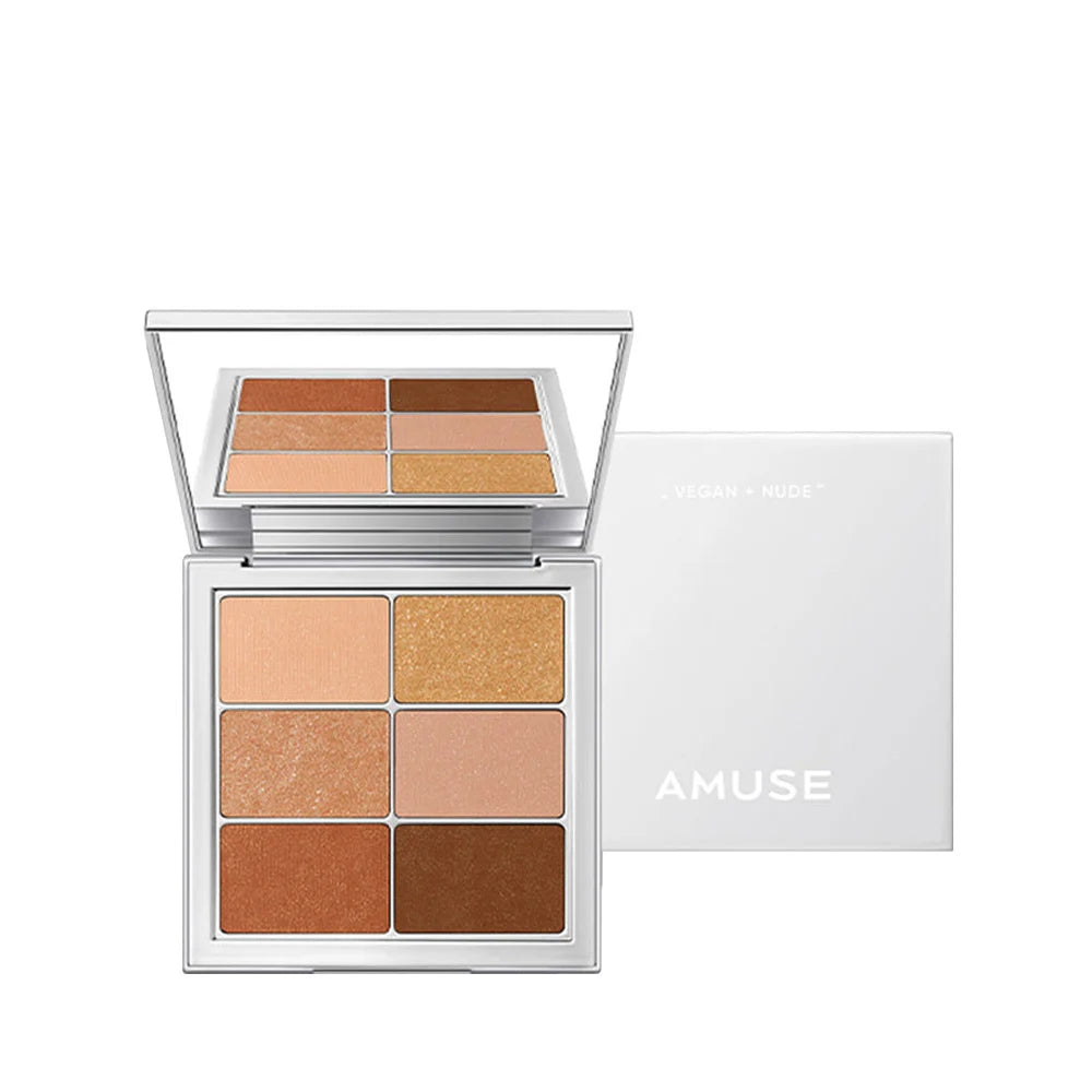 AMUSE - Eye Vegan Sheer Palette NO.03 SHEER PEACH SAND - ELI COSMETICS