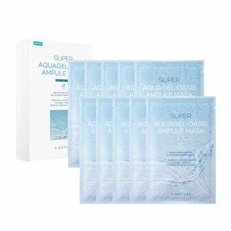 S.NATURE SUPER AQUAGEL OASIS AMPULE MASK 10PCS