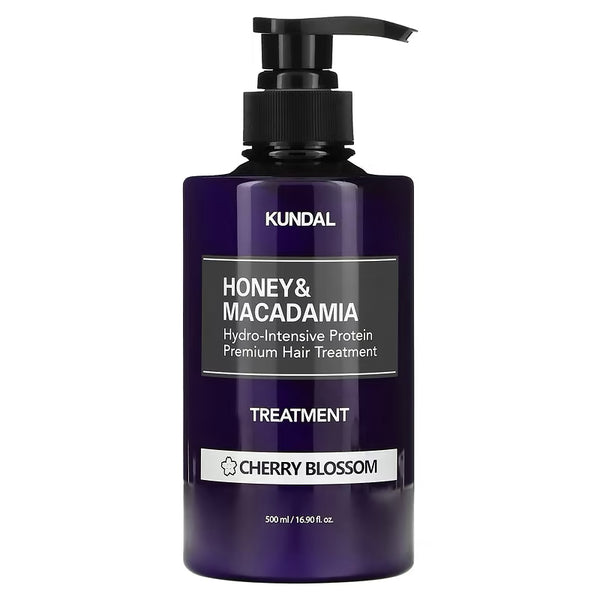 KUNDAL HONEY&MACADAMIA HYDRO-INTENSUVE PROTEIN PREMIUM HAIR TRATMENT-CHERRY BLOSSOM