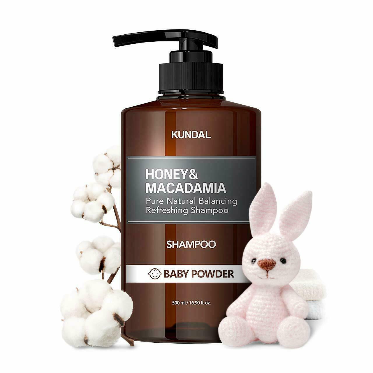 KUNDAL Honey & Macadamia Pure Natural Balancig Rereshing Shampoo -Baby Powder